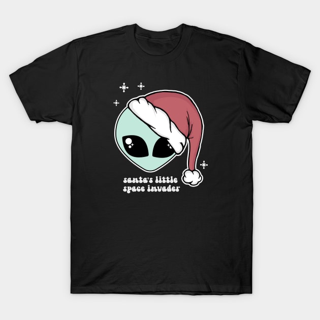 Santa's Little Space Invader T-Shirt by Sasyall